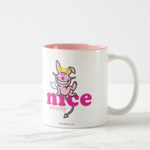 Nett größtenteils zweifarbige tasse