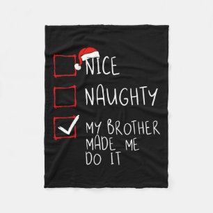 Nett, naughty, mein Bruder ließ mich Weihnachten m Fleecedecke