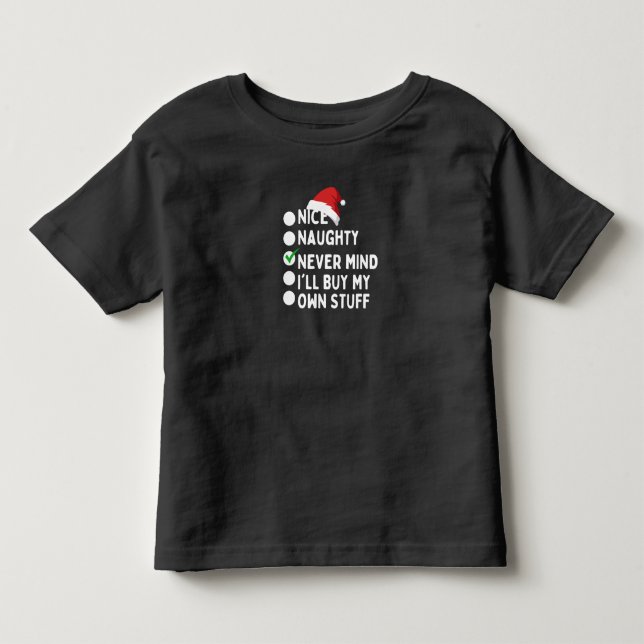 Nett, nein, ich werde meine eigenen Sachen kaufen Kleinkind T-shirt (Vorderseite)
