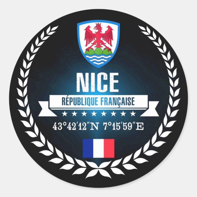 nett runder aufkleber (Vorderseite)