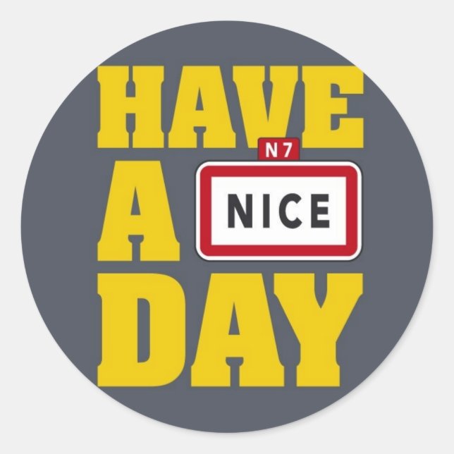 nett runder aufkleber (Vorderseite)