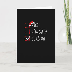 Nett Unanständiges serbisches Weihnachtserbe Karte