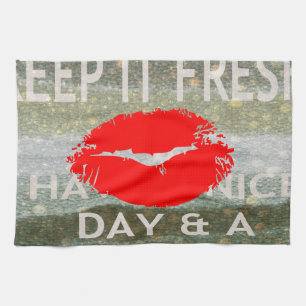 Nett und perfekt Save the Date Handtuch