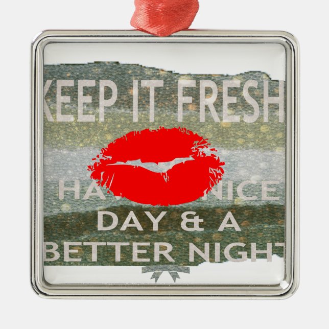 Nett und perfekt Save the Date Ornament Aus Metall (Vorne)