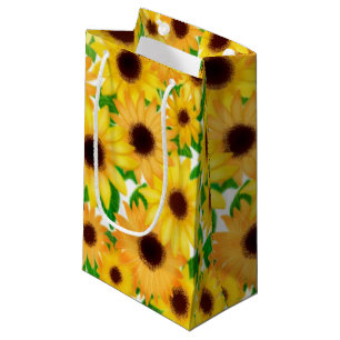 Nette gelbe Sonnenblume-Geschenk-Tasche Kleine Geschenktüte