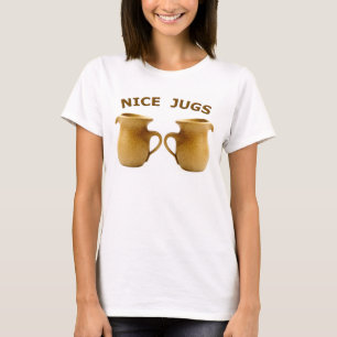 Nette Krug-langer Hülsen-T - Shirt