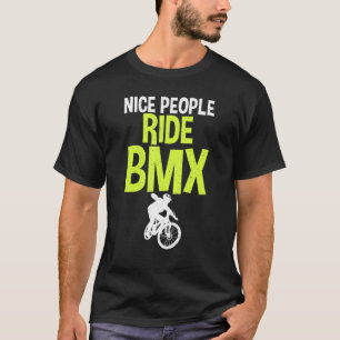 Nette Leute fahren BMX Fahrrad BMX Fahrer T-Shirt