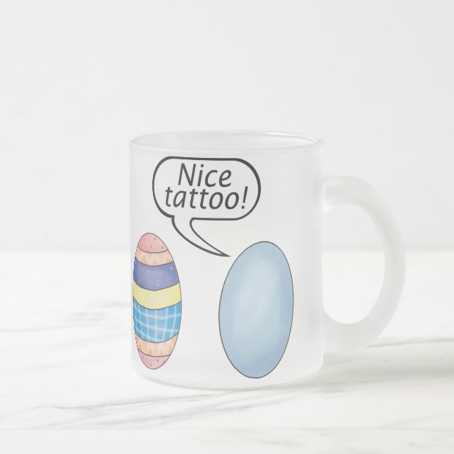 Nette Tätowierungs-Ostereier Mattglastasse (Rechts)