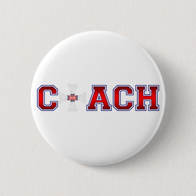 Nette Trainer-Badminton-Insignien Button (Vorderseite)