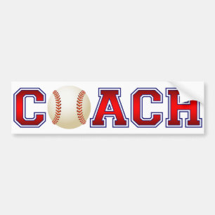Nette Trainer-Baseball-Insignien Autoaufkleber