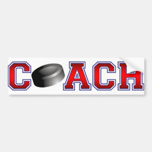 Nette Trainer-Hockey-Insignien Autoaufkleber