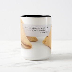 Nette Vermögensplätzchen-Tasse Zweifarbige Tasse