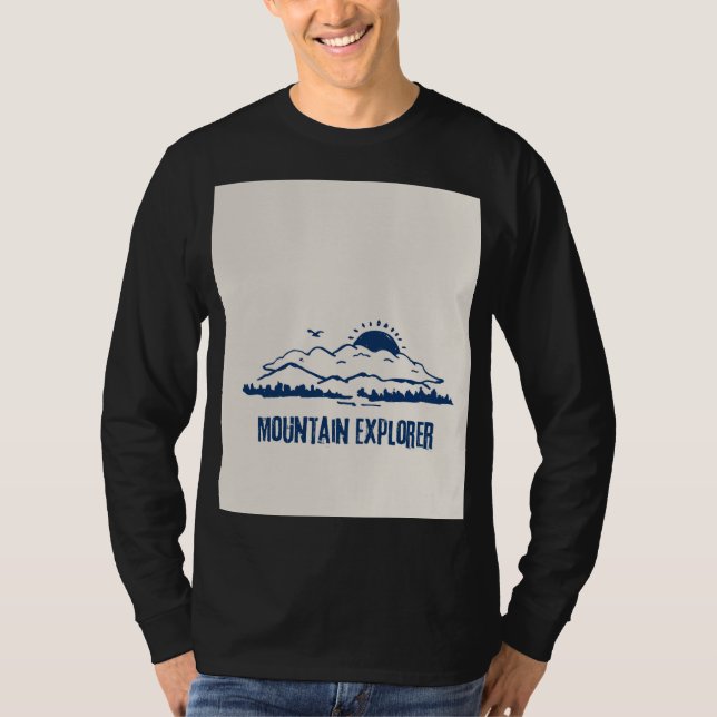 Netter Bergforscher T-Shirt (Vorderseite)