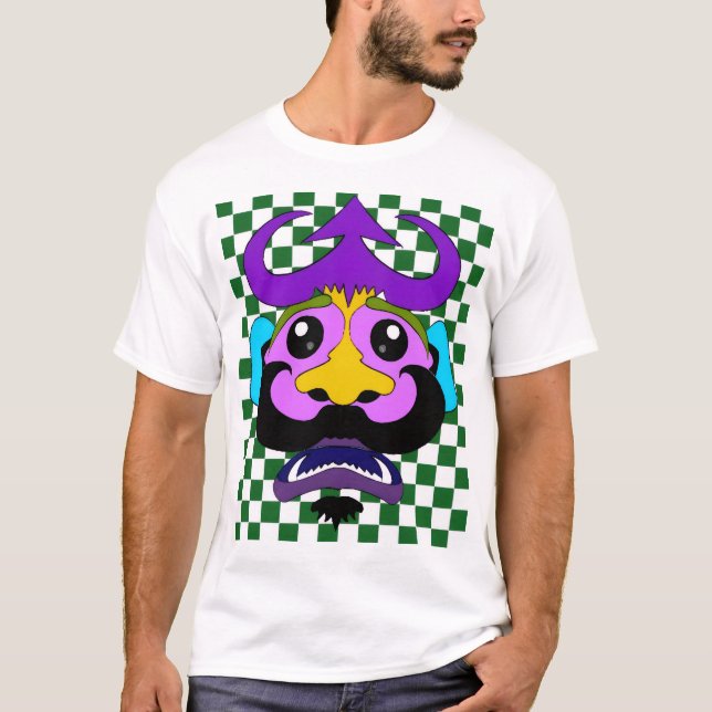 Netter Cartoon Design cool aussehender T - Shirt (Vorderseite)
