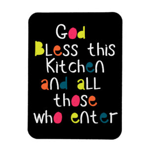 Netter Chic-Gott segnen dieses Magnet