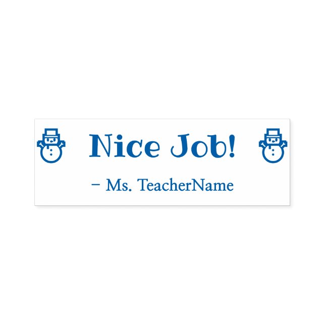 "Netter Job!" Teacher Feedback Rubber Briefmarke Permastempel (Design)