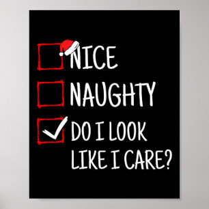 Netter Naughty, sehe ich aus, als kümmere ich mich Poster