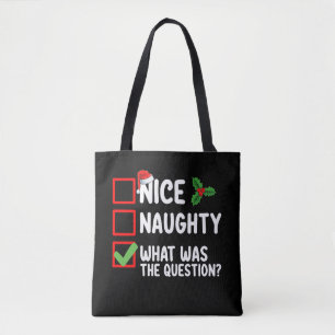 Netter Naughty, was war die Frage Weihnachtsliste Tasche