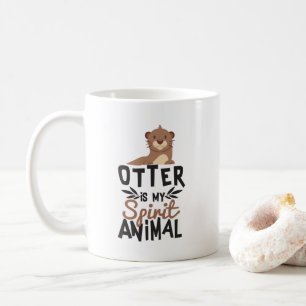 Netter Otter ist mein Geist-Tierdruck Kaffeetasse