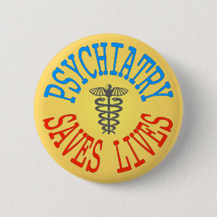 Netter Pro-Psychiatrie Knopf Button