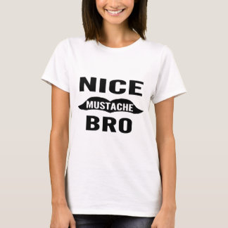 Netter Schnurrbart Bro T-Shirt
