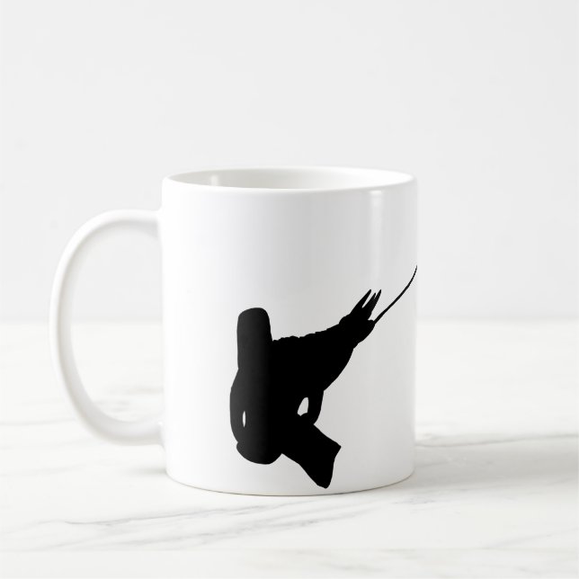 Netter Schuss! Jacksons Chameleon-Silhouette Kaffeetasse (Links)
