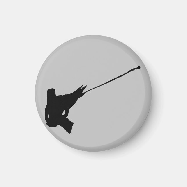 Netter Schuss! Jacksons Chameleon-Silhouette Magnet (Vorne)