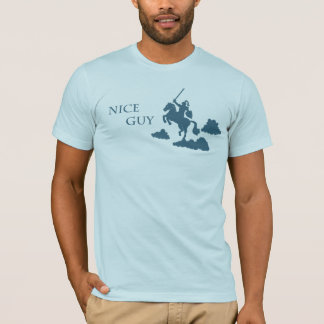 Netter Typ in glänzender Rüstung (Marine) T-Shirt