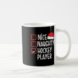 Netter unartiger Hockeyspieler Weihnachten Lustige Kaffeetasse