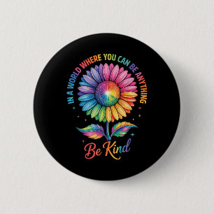 Nettes Blumen Regenbogen Lgbtq Trans Biual Schwul  Button