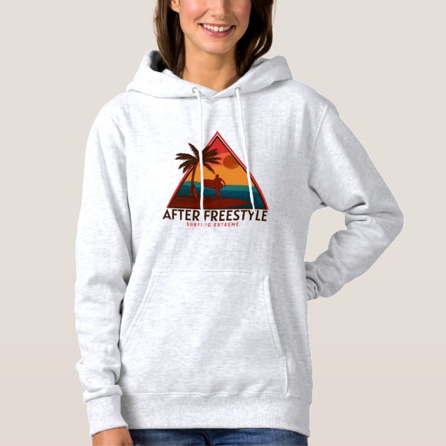 Nettes Design nach Freestyle Retro Silhouette Hoodie (Vorderseite)