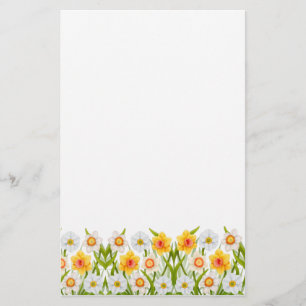 Nettes Frühlings-Narzissen-Briefpapier Briefpapier