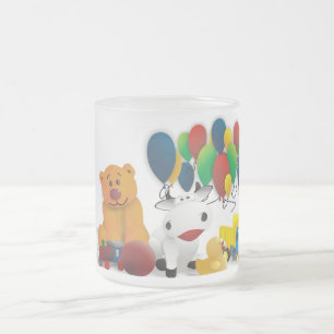 Nettes Kindermotiv Mattglastasse