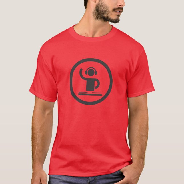 Nettes Kopfhörer-DJ-Ikonen-Shirt T-Shirt (Vorderseite)