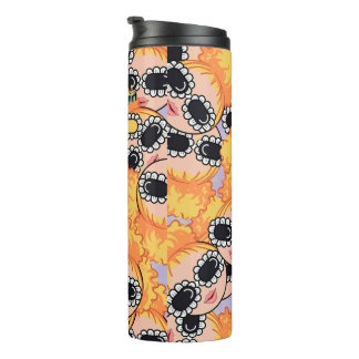 nettes Mädchen Blondine Thermosbecher