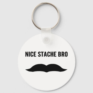 Nettes Stache Bro Schlüsselanhänger