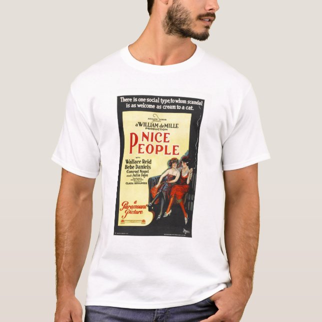 Nettes stiller Film-Plakat der Leute-1922 T-Shirt (Vorderseite)