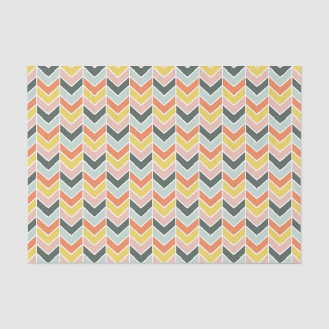 Nettes Zickzack durch Origami Drucke Seidenpapier (Vorderseite)