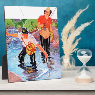 Netting A Fish von R.J. Cavaliere Fotoplatte