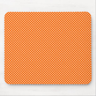 Nettomuster-Orange mit Weiß Mousepad