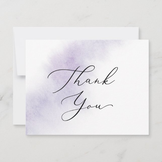 Nettoyage aquarelle | Carte de remerciements pourp (Devant)