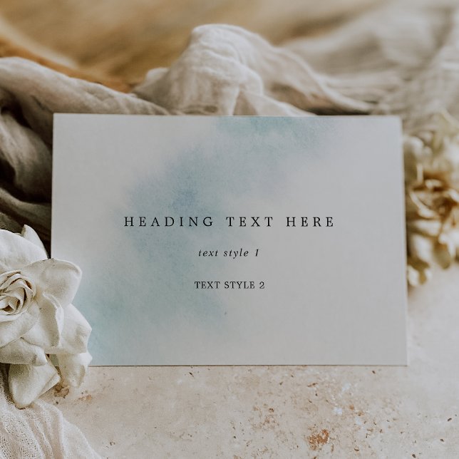 Nettoyage aquarelle | Carte multifonction bleue (Watercolor Wash | Blue Multipurpose Card)