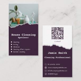 Nettoyeur de maison professionnel Carte de visite 