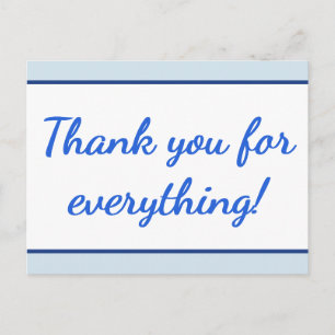 Nettoyez "le Merci pour tout !" Carte postale