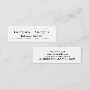 Nettoyez, minimaliste, carte de visite