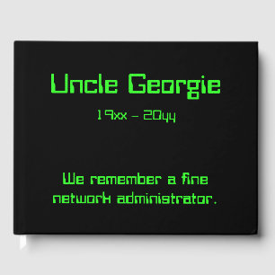 Network Administrator Condolences Guestbook Gästebuch