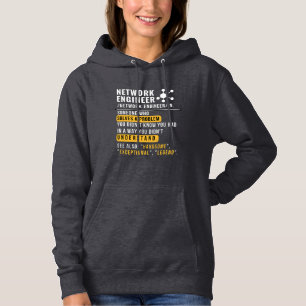 Network Engineer Noun Funny Tech Hoodie