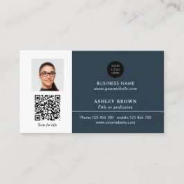 Networking Real Anwesen QR Code beruflich Foto Visitenkarte
