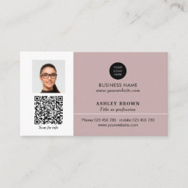 Networking Real Anwesen QR Code beruflich Foto Visitenkarte