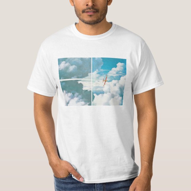 Netz Plane in the sky ART T-Shirt (Vorderseite)